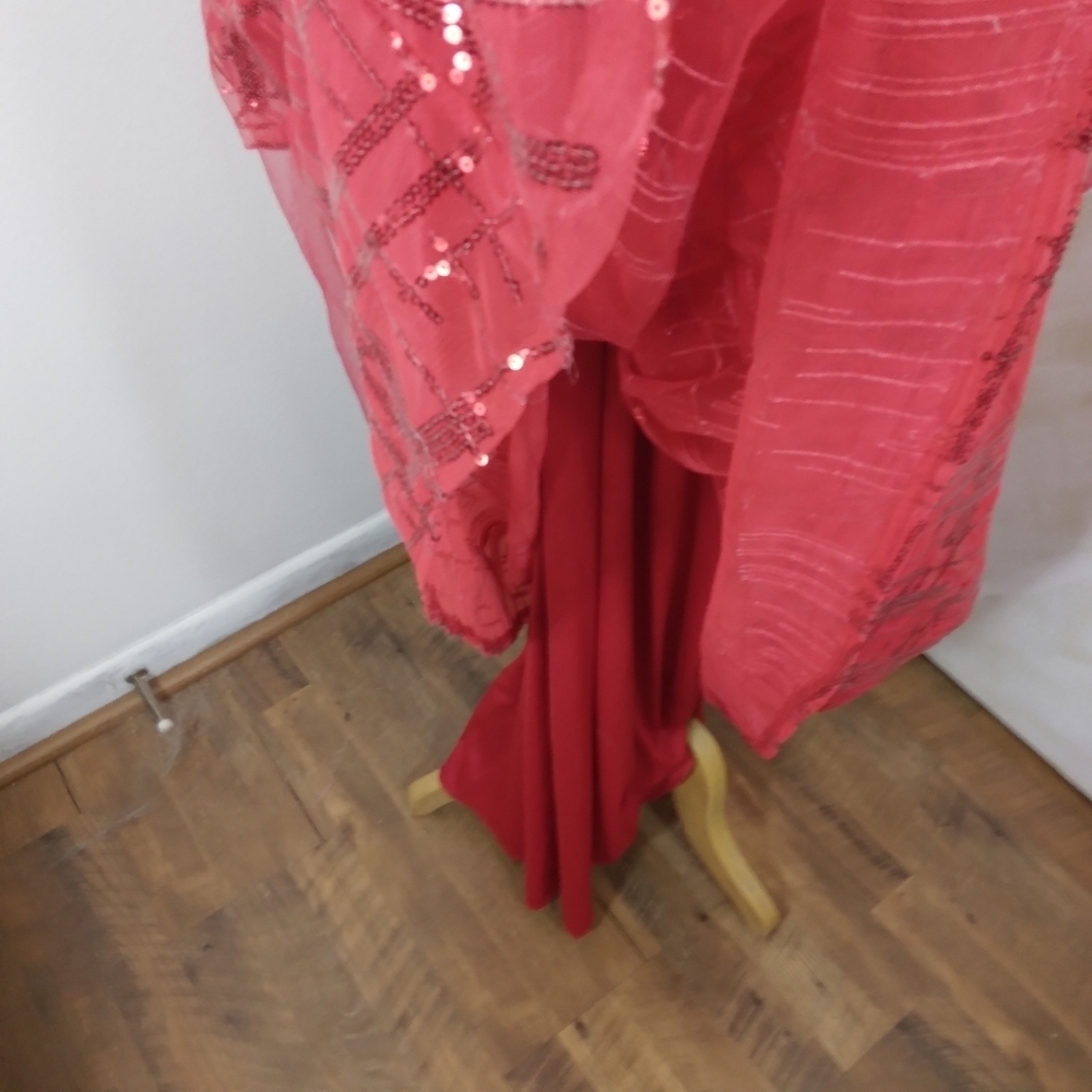 Giffniseti Size XL Long Formal Red dress - Picture 8 of 16